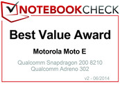 Meilleur rapport qualité/prix en Juin 2014: Motorola Moto E